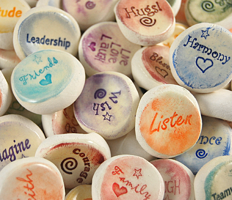 Hand Made Ceramic Stones