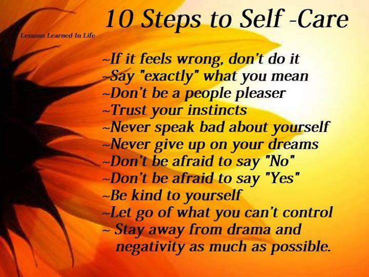 10 Steps to Self Care