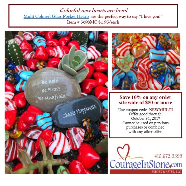 Multi Colored Hearts 2017